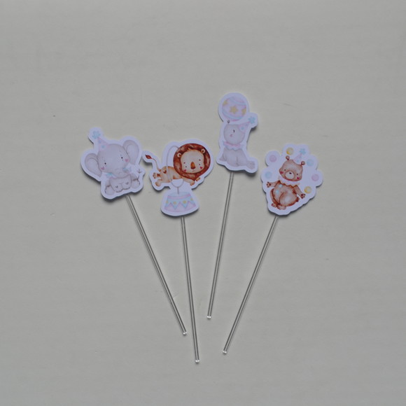 Topper p/ Doces Circo Rosa