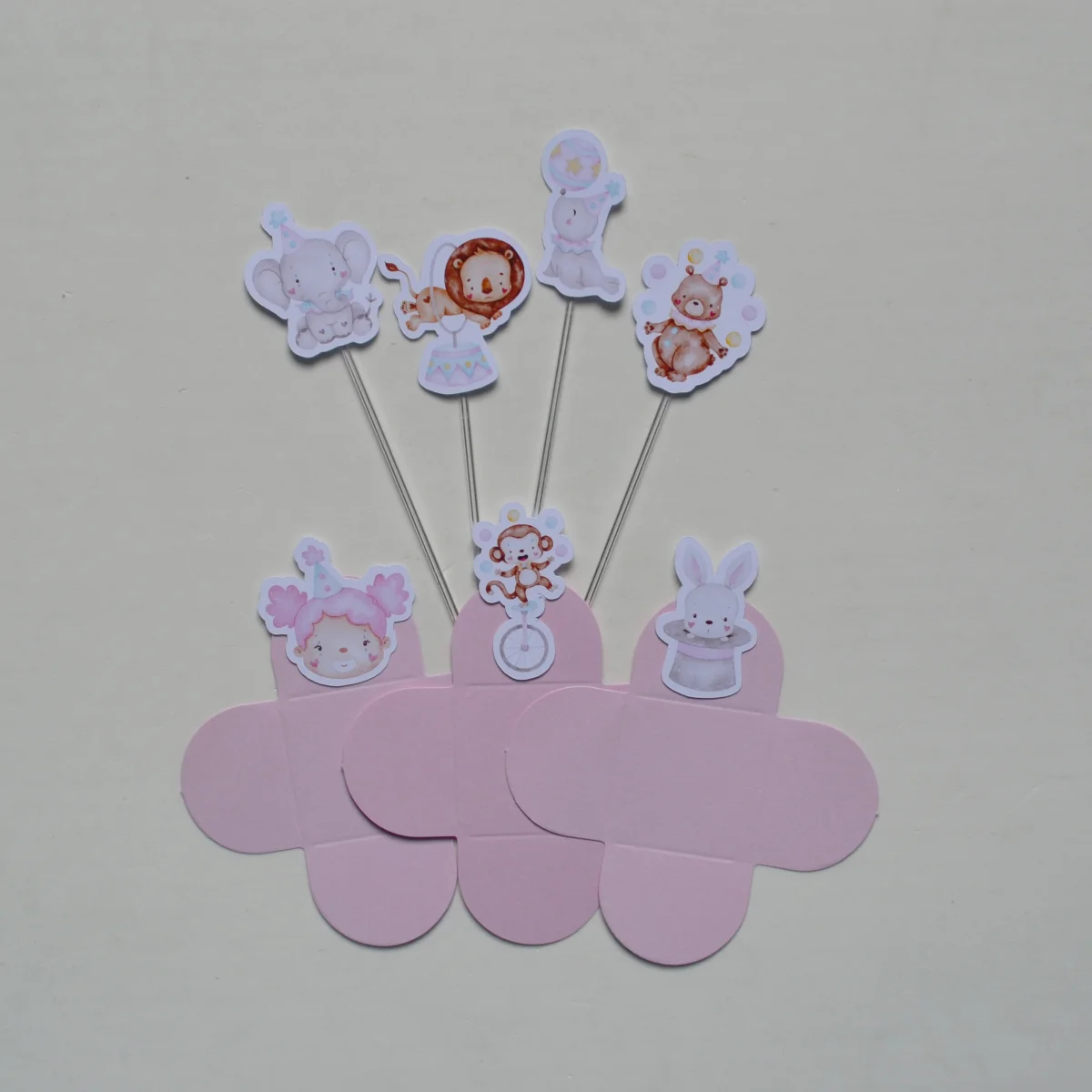 Kit Festa personalizada Circo Rosa - Imagem 5