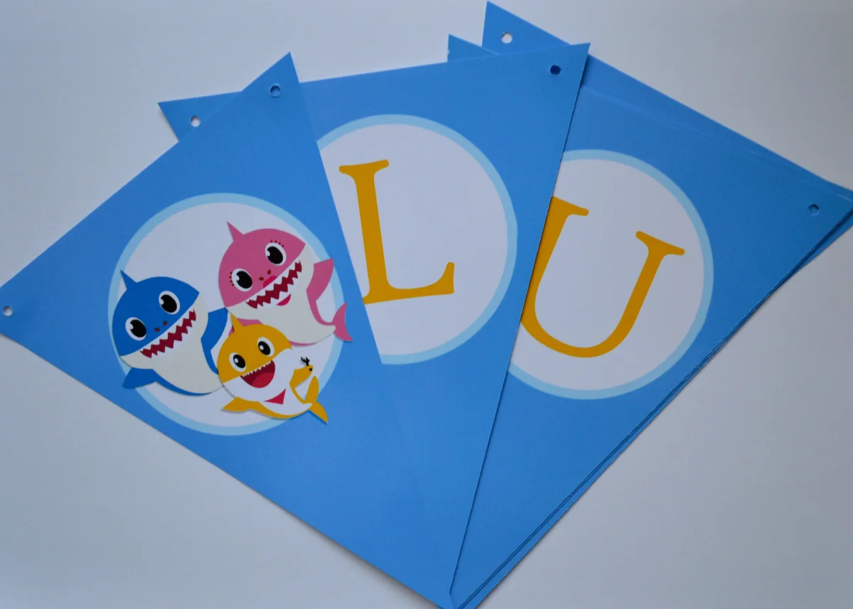 Kit Festa personalizada Baby Shark - Imagem 4
