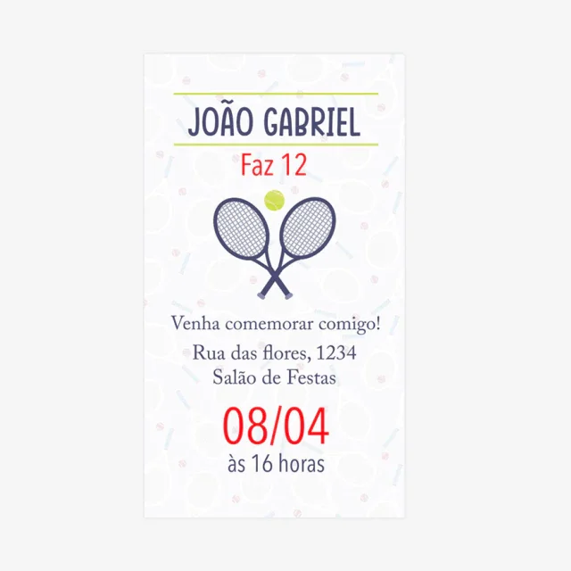 Kit Festa personalizada Jogo de Tênis - Imagem 8