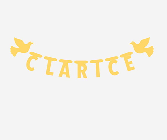 Varal de Letras Batizado (até 10 Letras) - Imagem 2