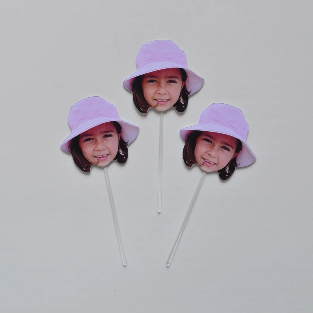 Topper Rostinhos sem chapéu de festa - 12 Unidades - Imagem 2