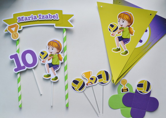 Kit Festa personalizada Jogo de Vôlei