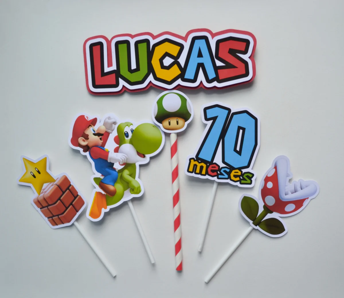 Topo de Bolo Super Mario Bros - Imagem 1