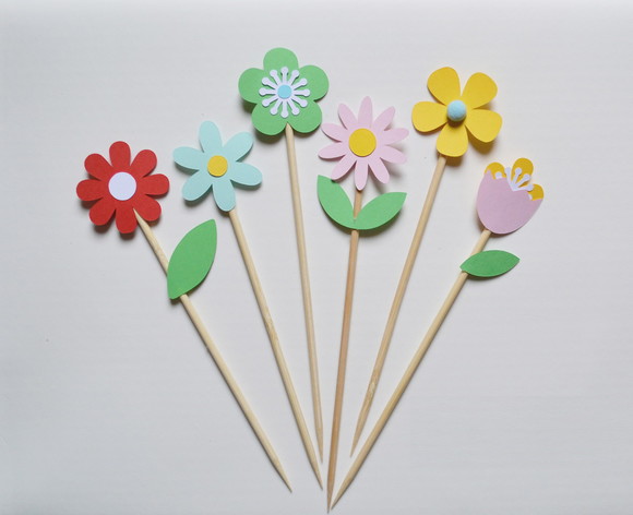 Topo de Bolo Flores