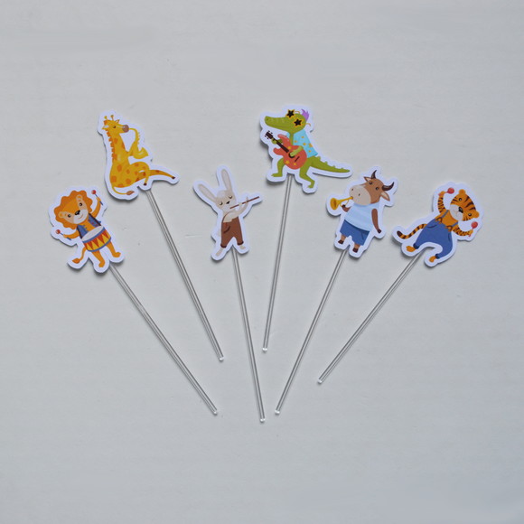 Topper de Doces Animais Musicais