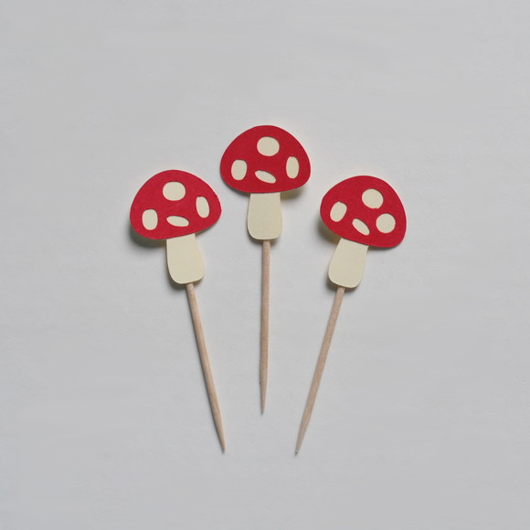 Topper de Doce Cogumelo (20 Unid.)