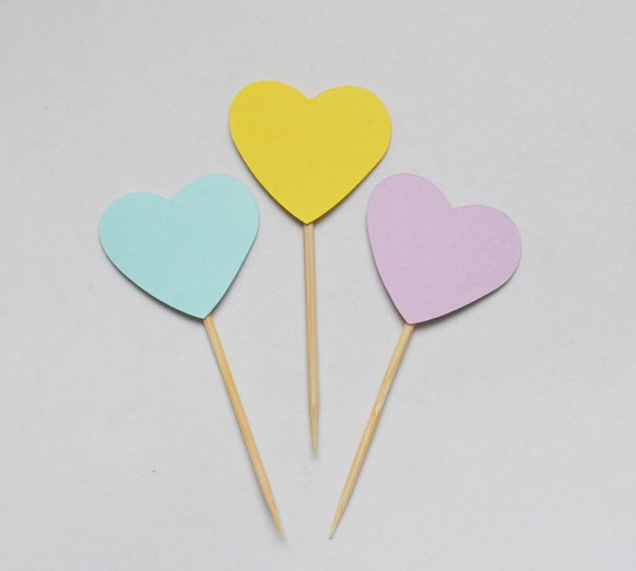 Topper de Doces Corações (20 Unid.)