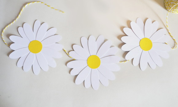 Varal Decorativo Margaridas