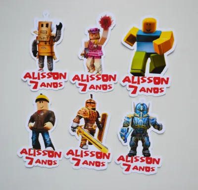Aplique Tubete Roblox - 20 unidades