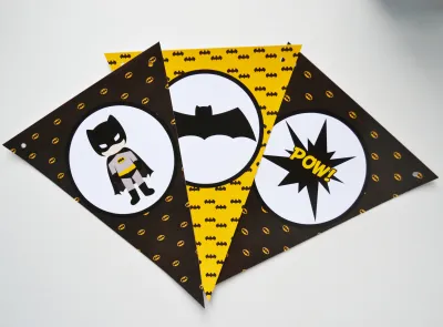 Bandeirolas temáticas Batman