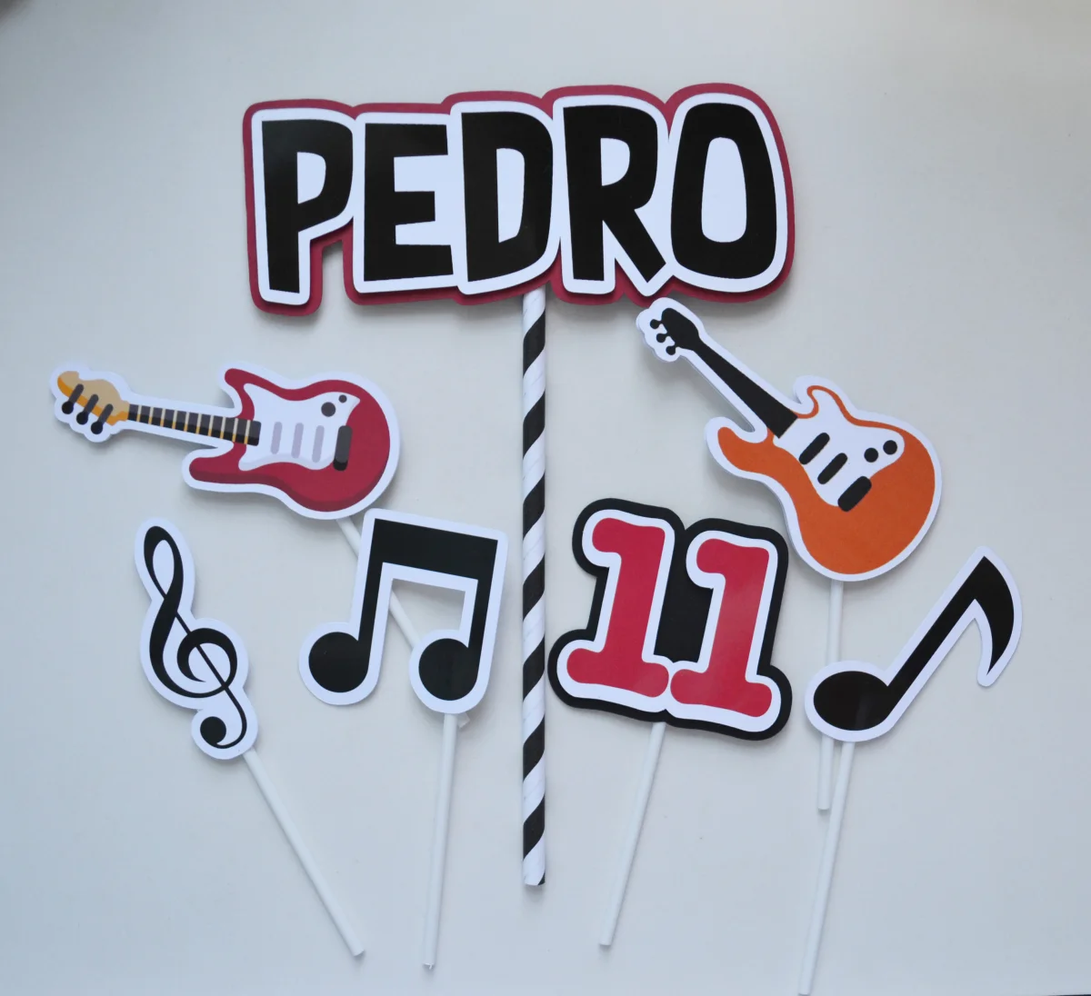 Topo de Bolo Guitarra - Imagem 1