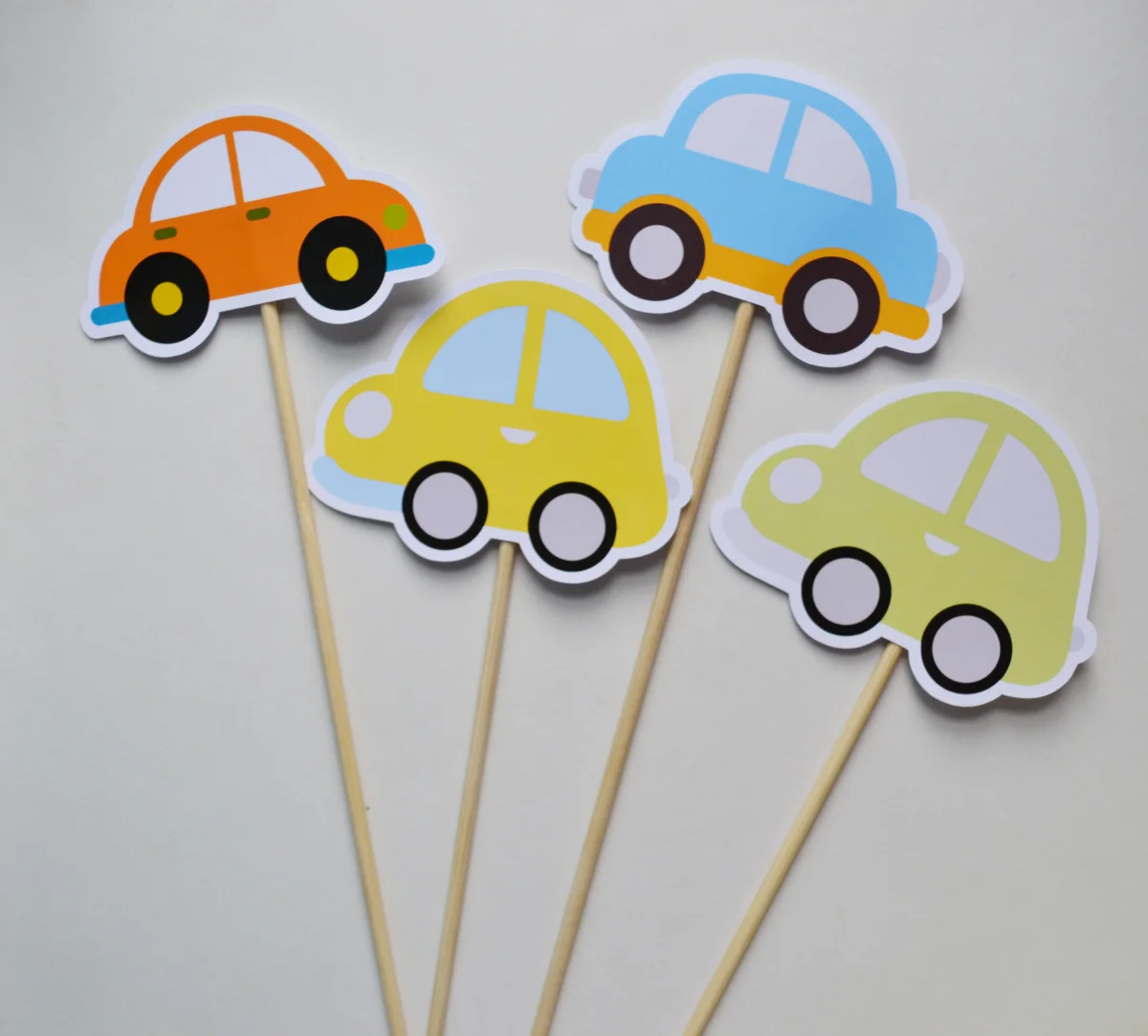 Palitões Decorativos Carrinhos - 10 Unidades - Imagem 1