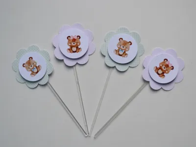Topper de Doce  3D Ursinhos