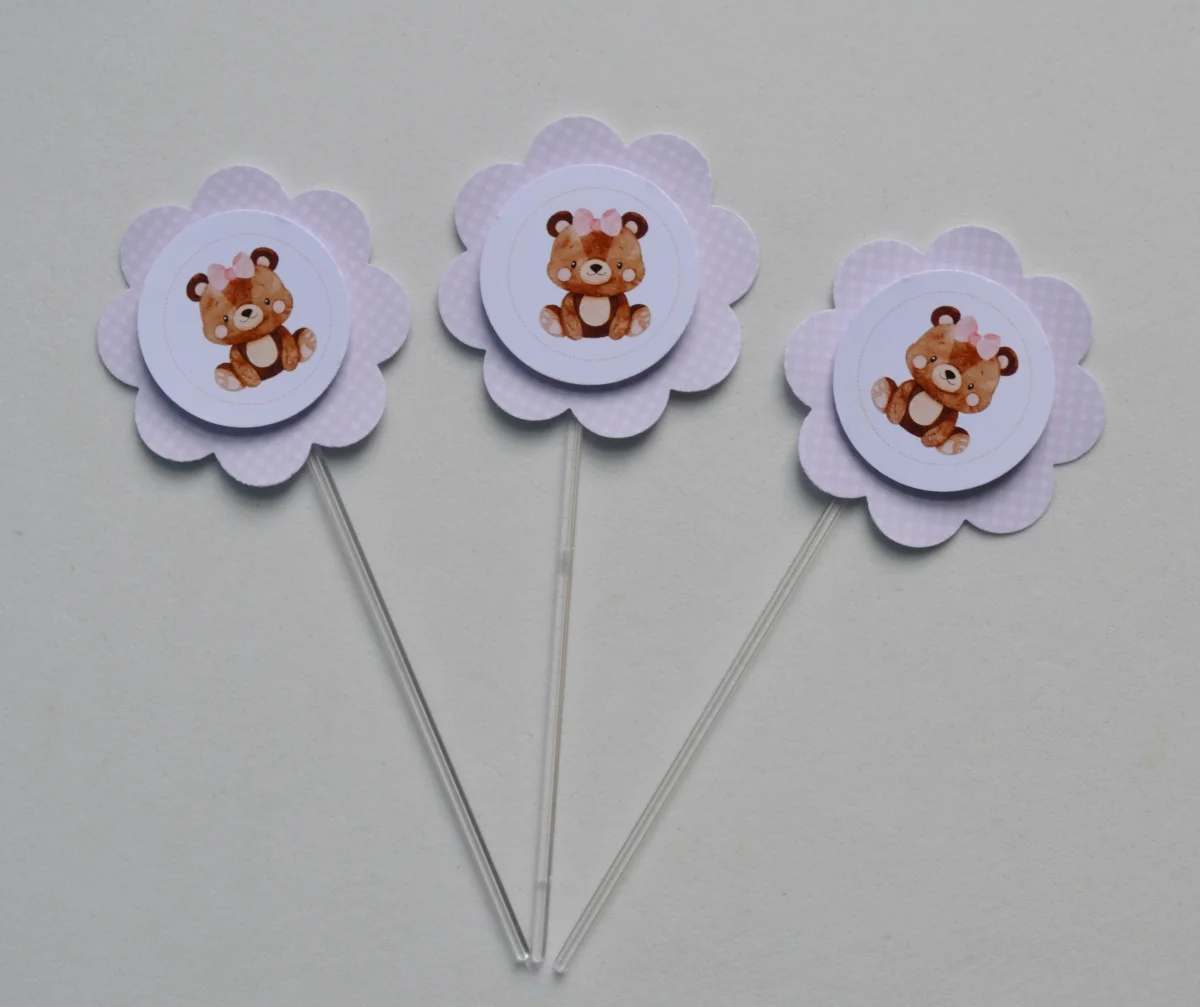 Topper de Doce 3D Ursinhos - Imagem 3