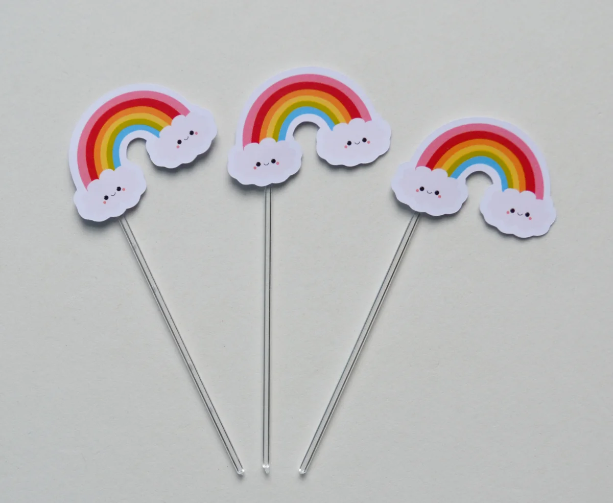 Topper para Doces Arco-iris - Imagem 1