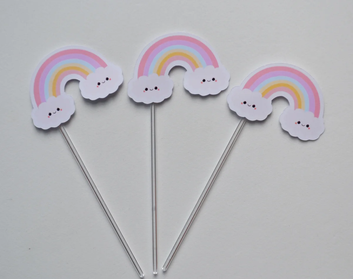 Topper para Doces Arco-iris - Imagem 2