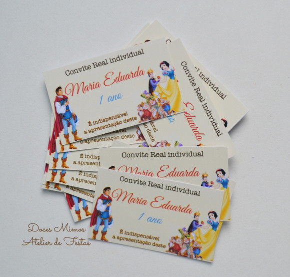 Convitinho Individual Branca de Neve (50 unidades)