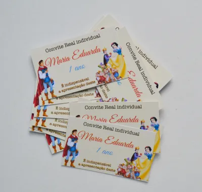 Convitinho Individual Branca de Neve (50 unidades)