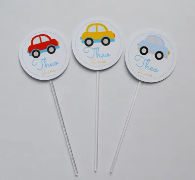 Topper personalizado Carrinhos