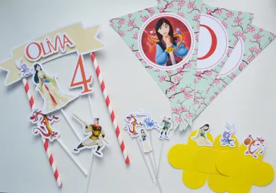 Kit Festa personalizada Mulan