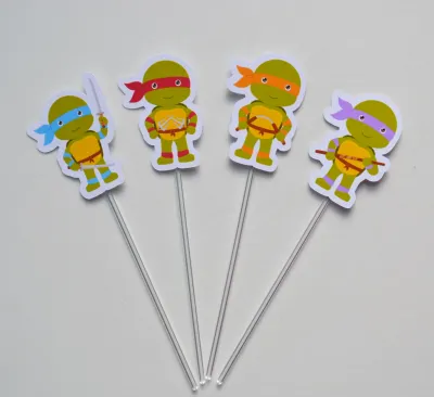 Topper de Doces Tartarugas Ninja