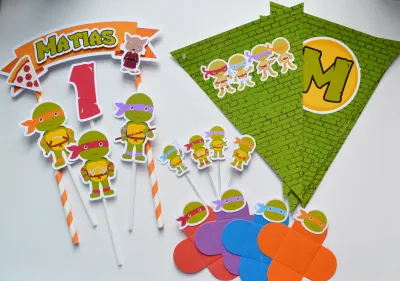 Kit Festa personalizada Tartarugas Ninja
