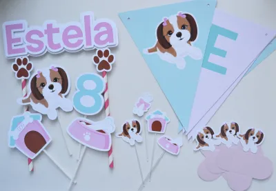 Kit Festa personalizada Pet - Cachorrinho