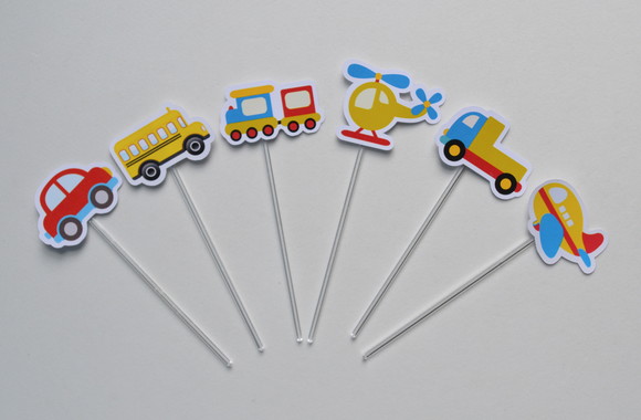 Topper de Doces Meios de Transporte