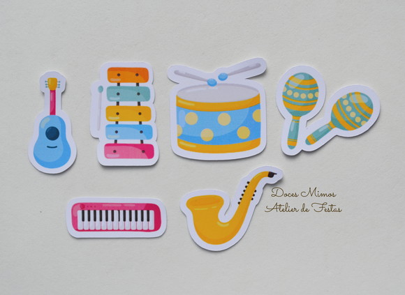 Apliques Instrumentos Musicais
