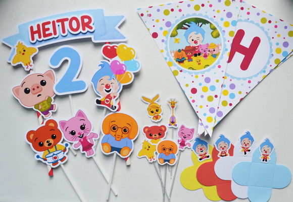 Kit Festa personalizada Plim Plim Um Herói o Coração