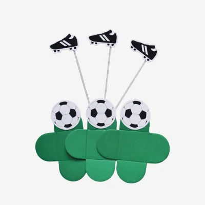 Futebol Combo Forminhas + Toppers