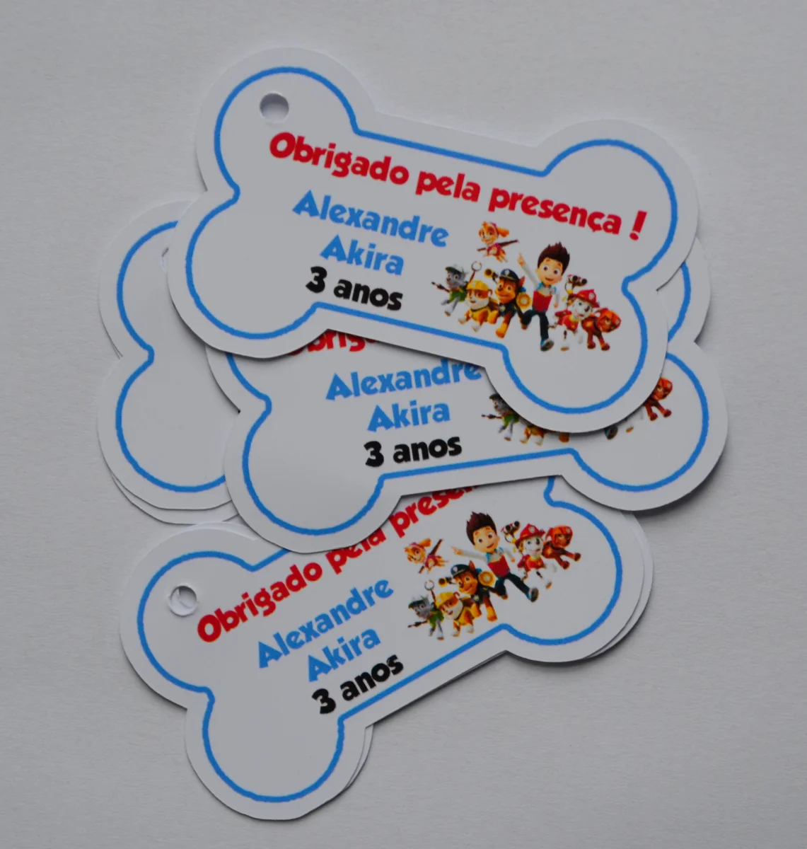 Tag lembrancinha Patrulha Canina - 20 unidades - Imagem 2