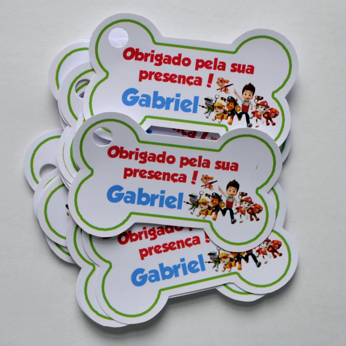 Tag lembrancinha Patrulha Canina - 20 unidades - Imagem 1