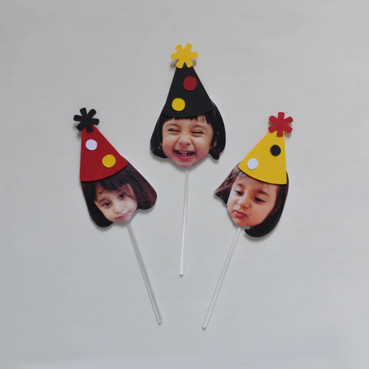 Topper rostinhos com Chapeuzinho de festa (12 Unidades) - Imagem 5