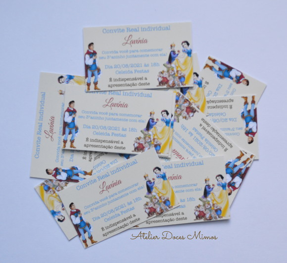 Convitinho Individual Branca de Neve (50 unidades)