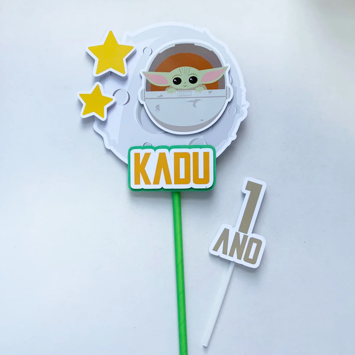 Topo de Bolo Baby Yoda - Imagem 2