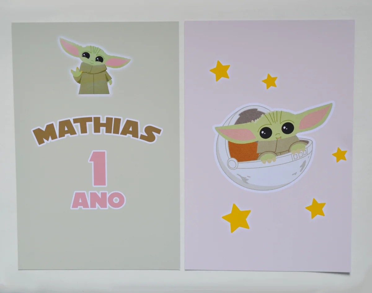 Kit Festa personalizada Baby Yoda - Imagem 3