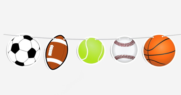 Varal Decorativo Bolas Esportivas (8 Bolas) - Imagem 2