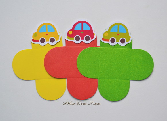 Forminhas Carrinhos Coloridos - Imagem 2