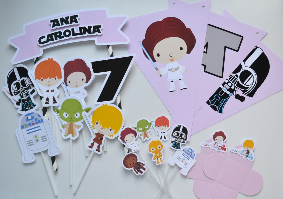 Kit Festa personalizada Princesa Leia - Star Wars - Imagem 1
