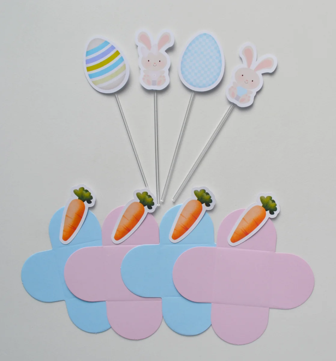 Kit Festa personalizada Coelhinhos/Páscoa - Imagem 4