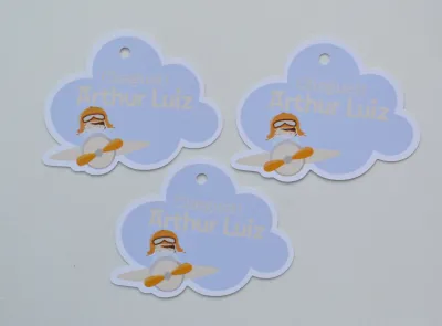 Tag lembrancinha Maternidade Aviador