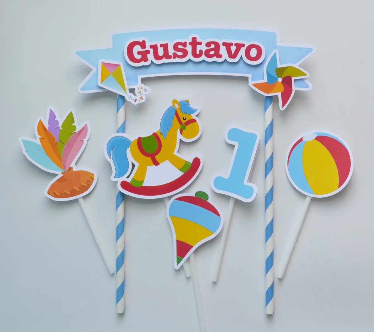 Topo de Bolo Brinquedos - Imagem 1