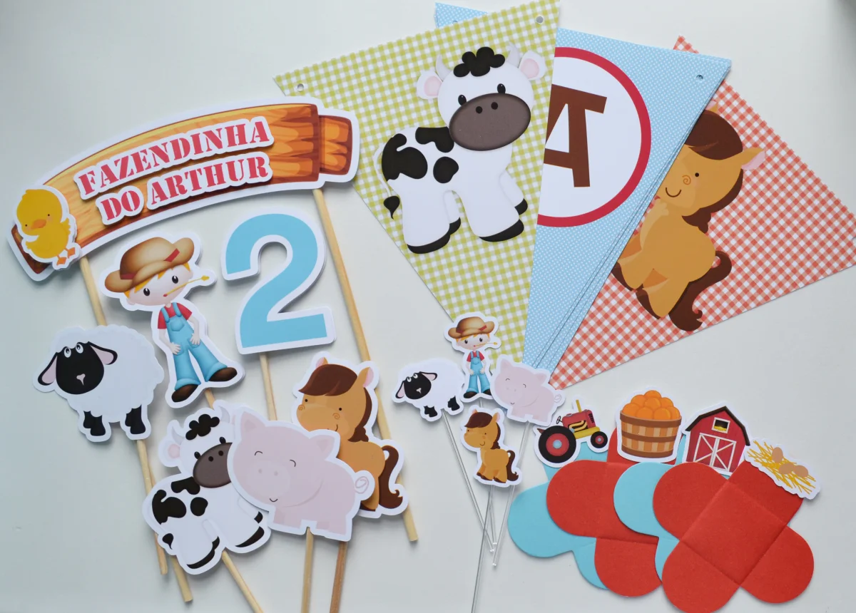 Kit Festa personalizada Fazendinha - Imagem 1