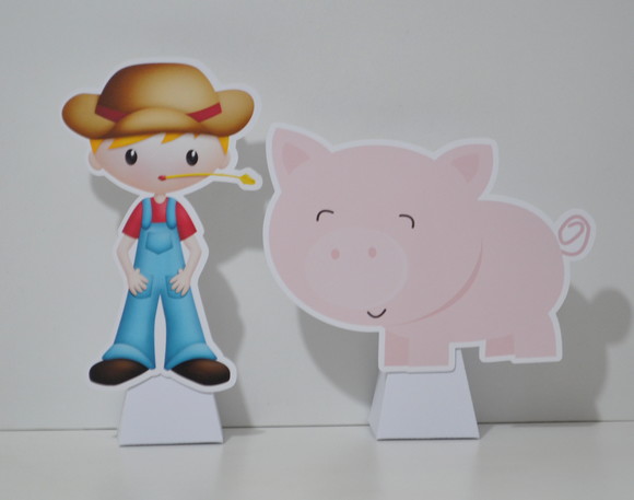 Totem de Mesa Fazendinha c/ Caixa Pirâmide - Imagem 3
