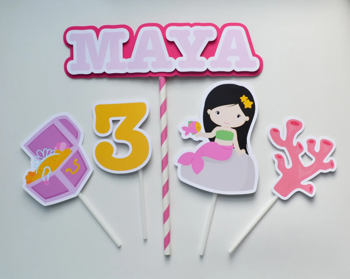 Kit Festa personalizada Sereia - Imagem 3