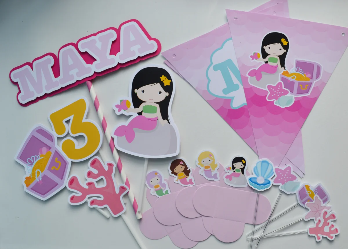 Kit Festa personalizada Sereia