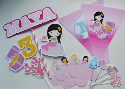 Kit Festa personalizada Sereia