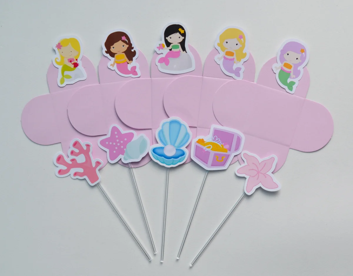 Kit Festa personalizada Sereia - Imagem 5